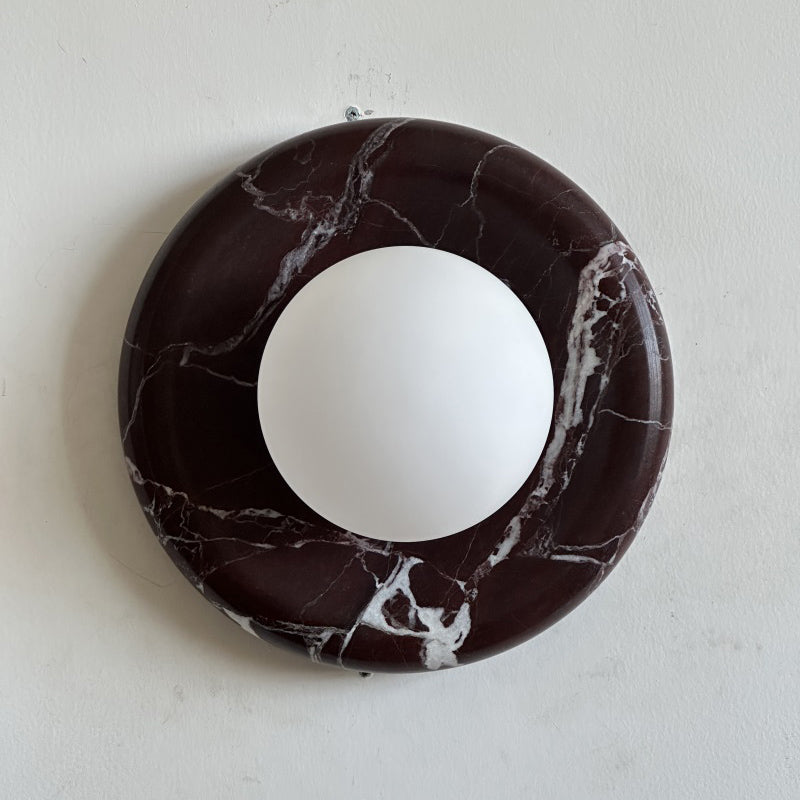 Orli Deep Purple Red Marble Sconce