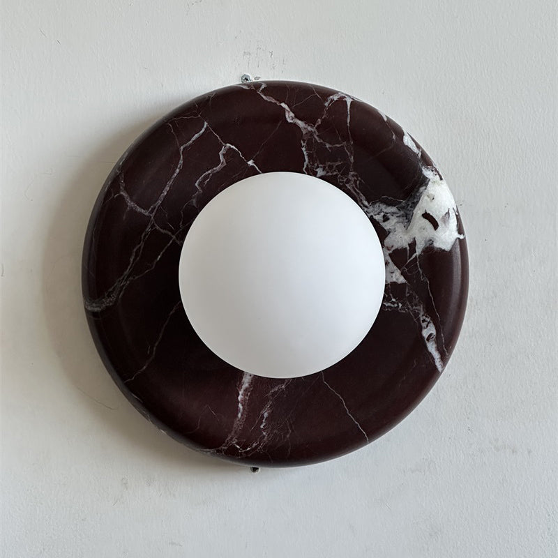 Orli Deep Purple Red Marble Sconce