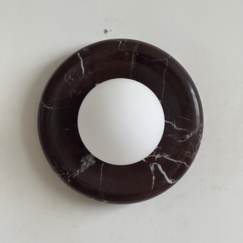 Orli Deep Purple Red Marble Sconce