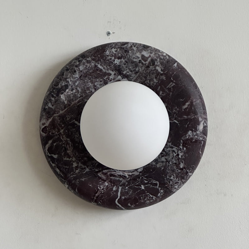 Orli Deep Purple Red Marble Sconce