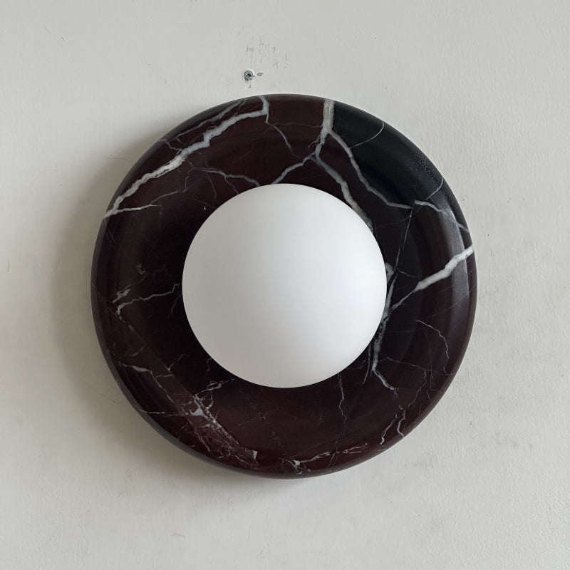 Orli Deep Purple Red Marble Sconce