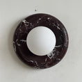 Load image into Gallery viewer, Orli Deep Purple Red Marble Sconce
