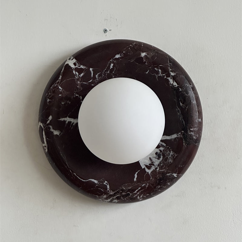 Orli Deep Purple Red Marble Sconce
