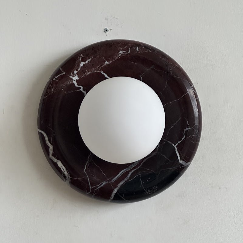 Orli Deep Purple Red Marble Sconce