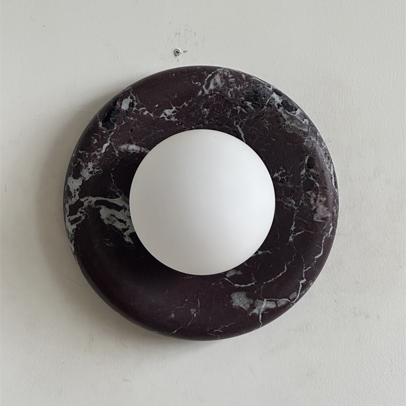 Orli Deep Purple Red Marble Sconce