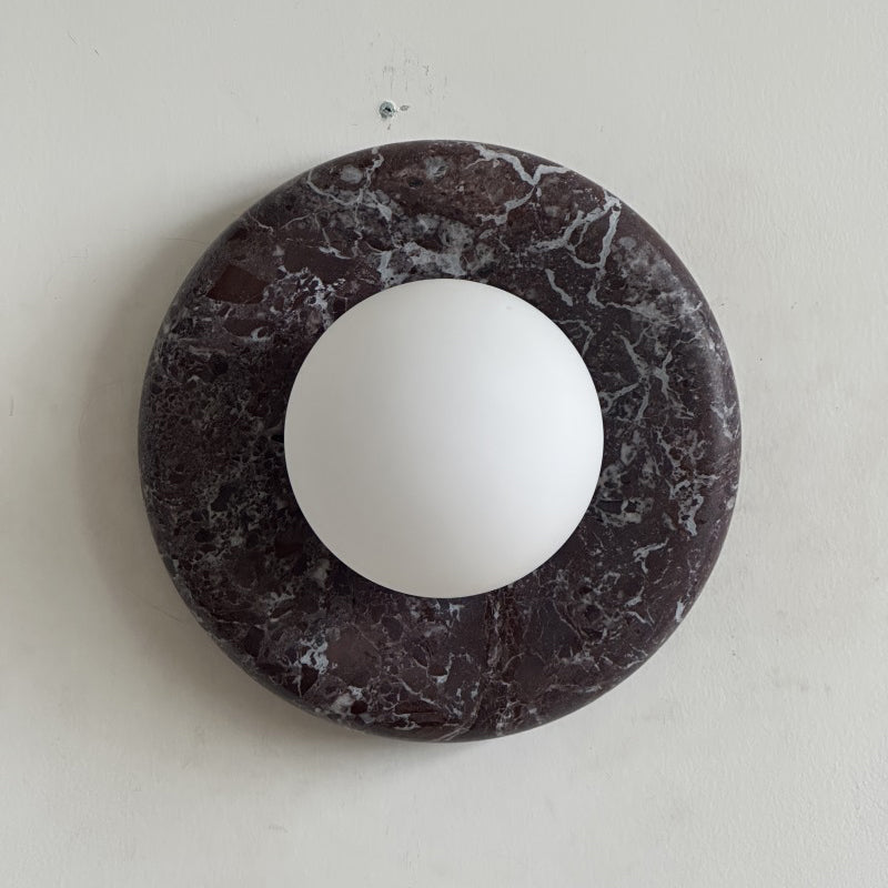 Orli Deep Purple Red Marble Sconce