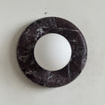 Load image into Gallery viewer, Orli Deep Purple Red Marble Sconce
