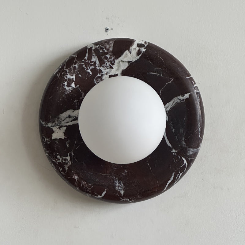 Orli Deep Purple Red Marble Sconce