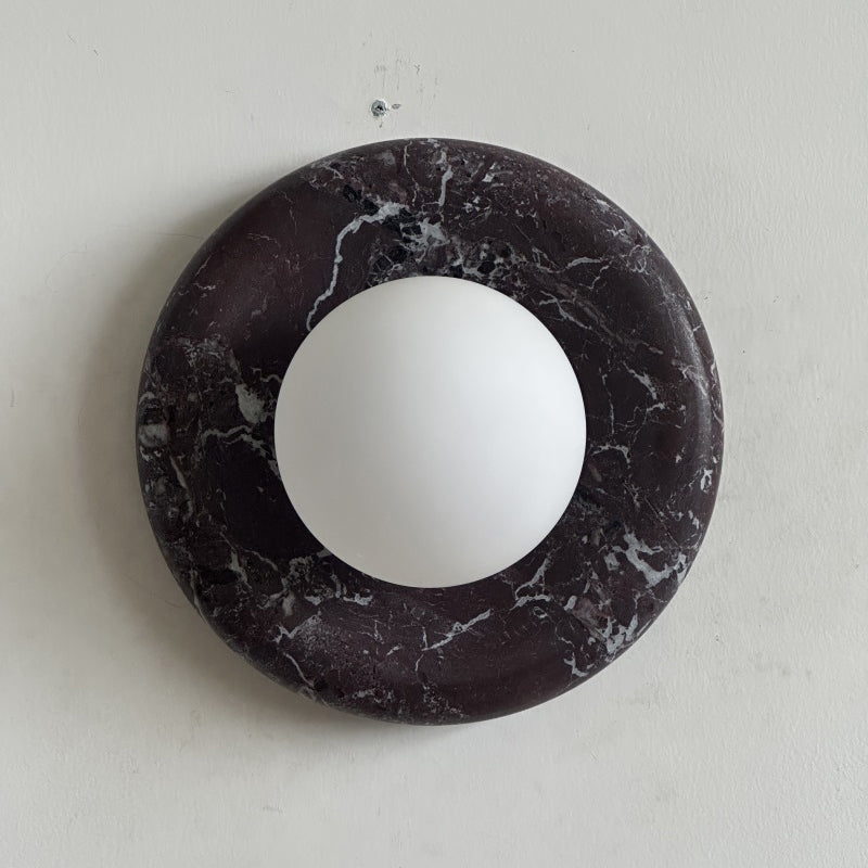 Orli Deep Purple Red Marble Sconce