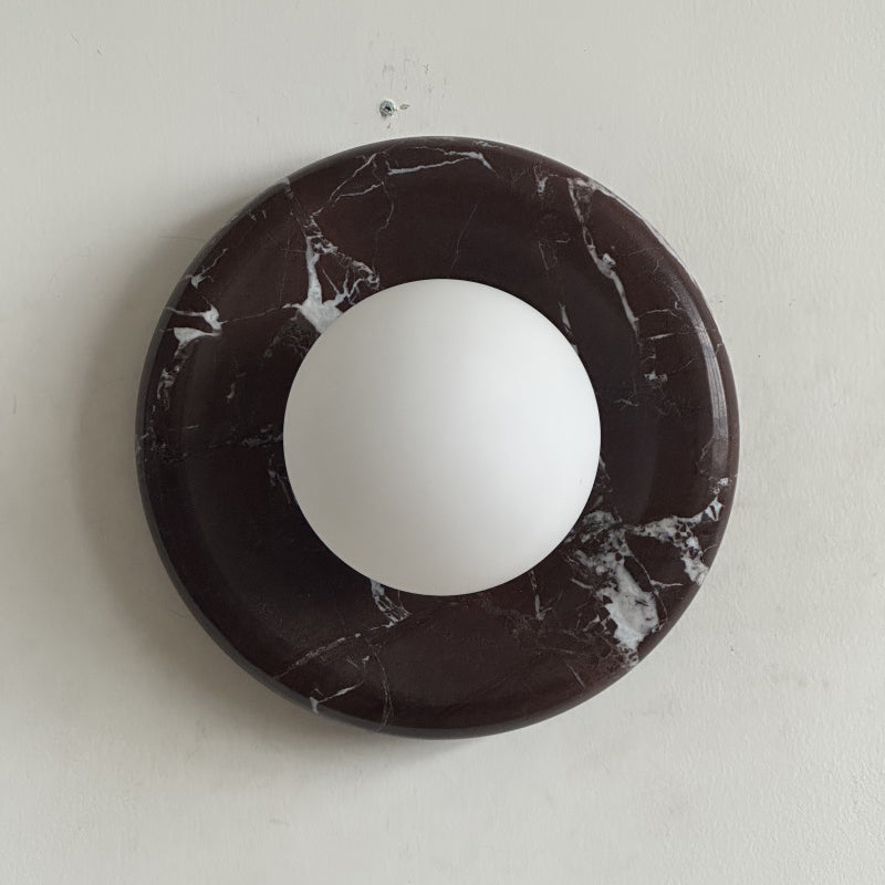 Orli Deep Purple Red Marble Sconce