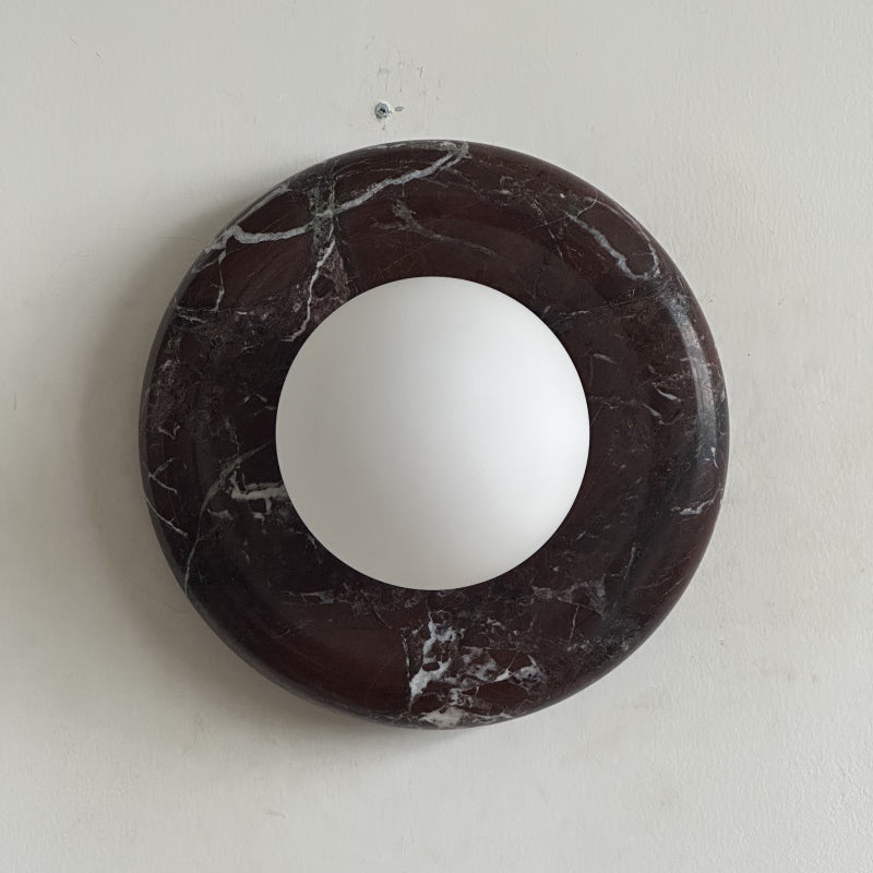 Orli Deep Purple Red Marble Sconce