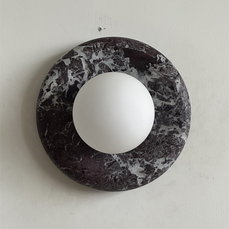 Orli Deep Purple Red Marble Sconce