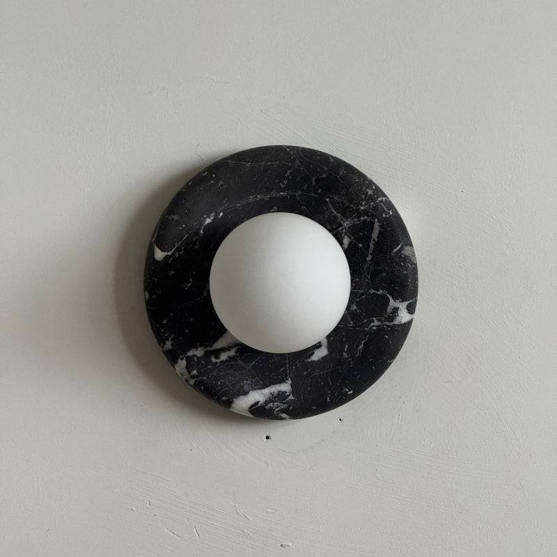 Orli Black Marble Sconce