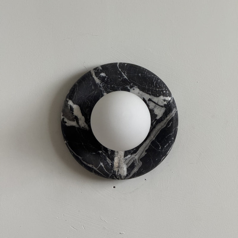 Orli Black Marble Sconce