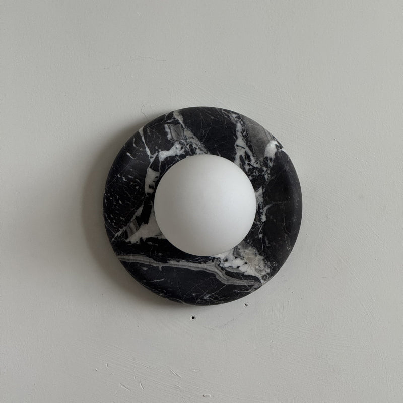 Orli Black Marble Sconce