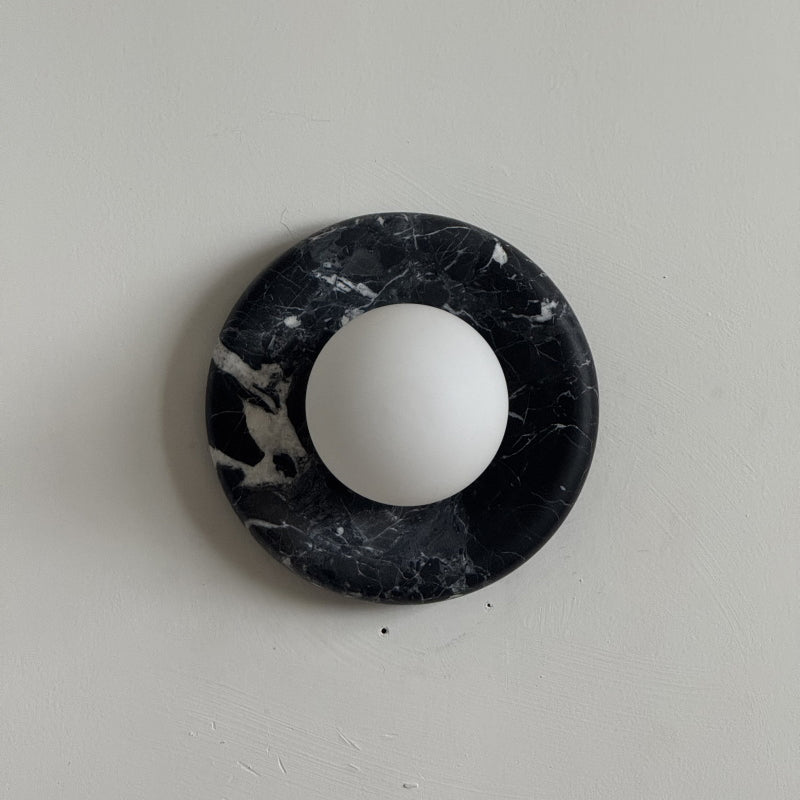Orli Black Marble Sconce