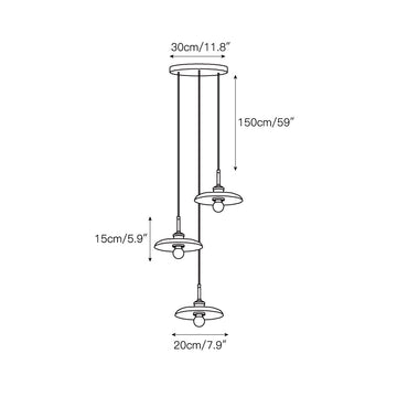 Zat Marble Cluster Chandelier – detail 4 — Dimension drawings 2