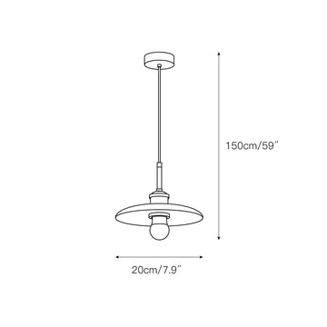 Zat Marble Pendant Lamp – detail 3 — Dimension drawings 1