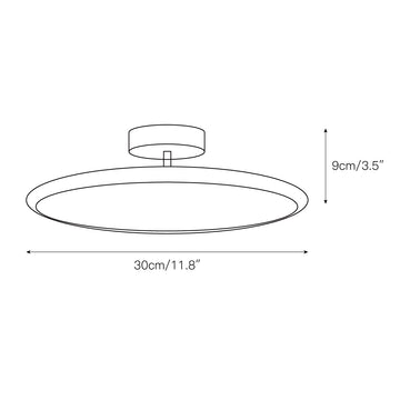 Zayn Ceiling Lamp – detail 3 — Dimension drawings 1
