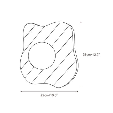 Zebra Marble Wall Lamp – detail 3 — Dimension drawings 1