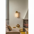 Load image into Gallery viewer, Zeme Alabaster Wall Sconce
