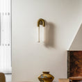 Load image into Gallery viewer, Zeme Alabaster Wall Sconce
