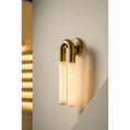 Load image into Gallery viewer, Zeme Alabaster Wall Sconce
