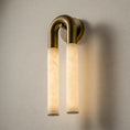 Load image into Gallery viewer, Zeme Alabaster Wall Sconce
