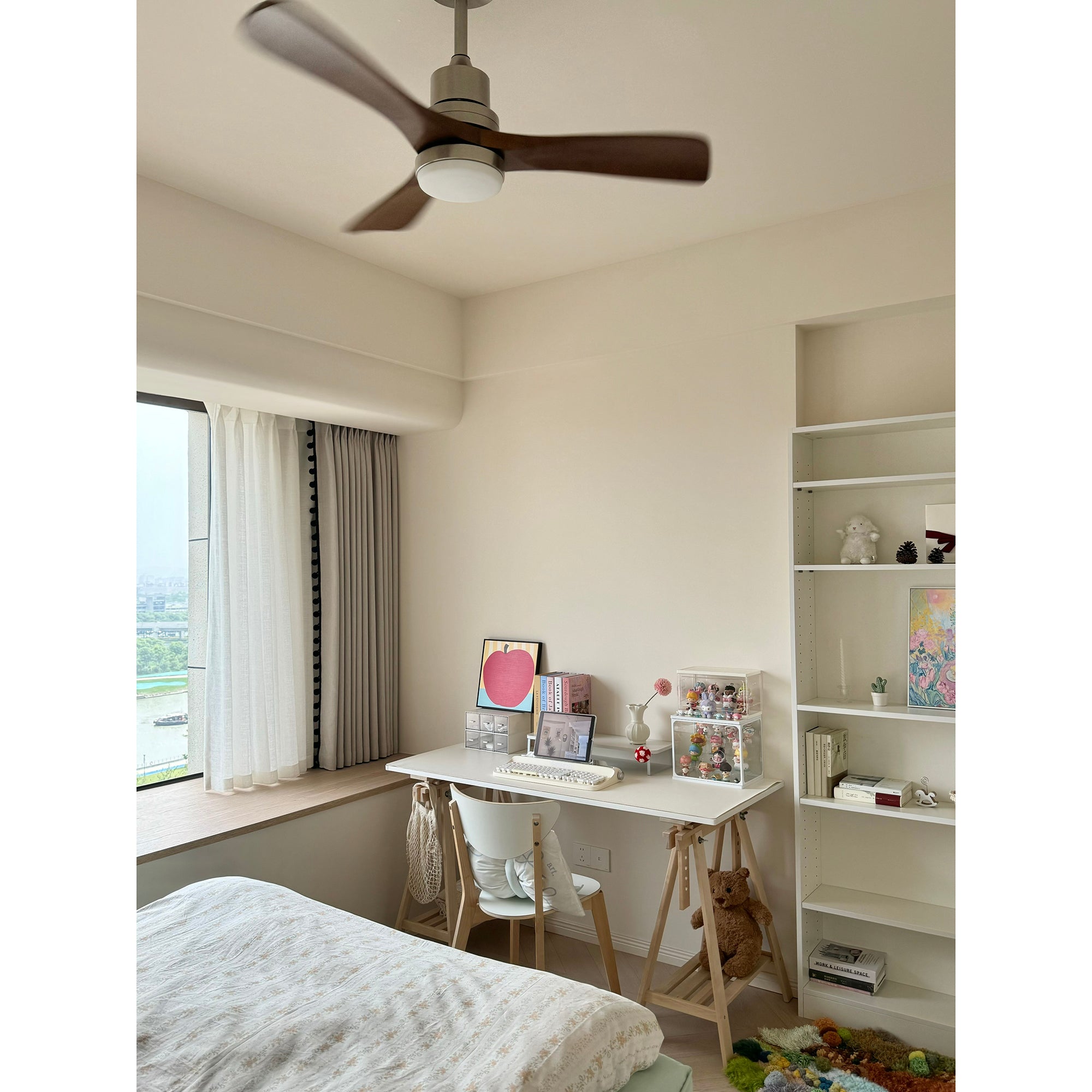 Zephyr Wooden Fan Ceiling Light