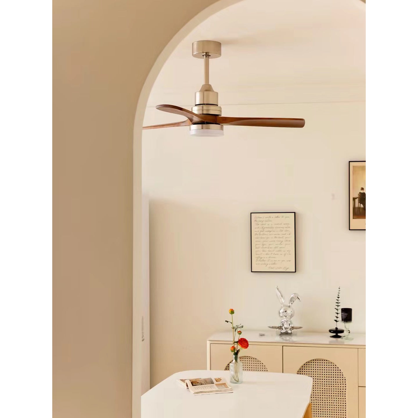 Zephyr Wooden Fan Ceiling Light