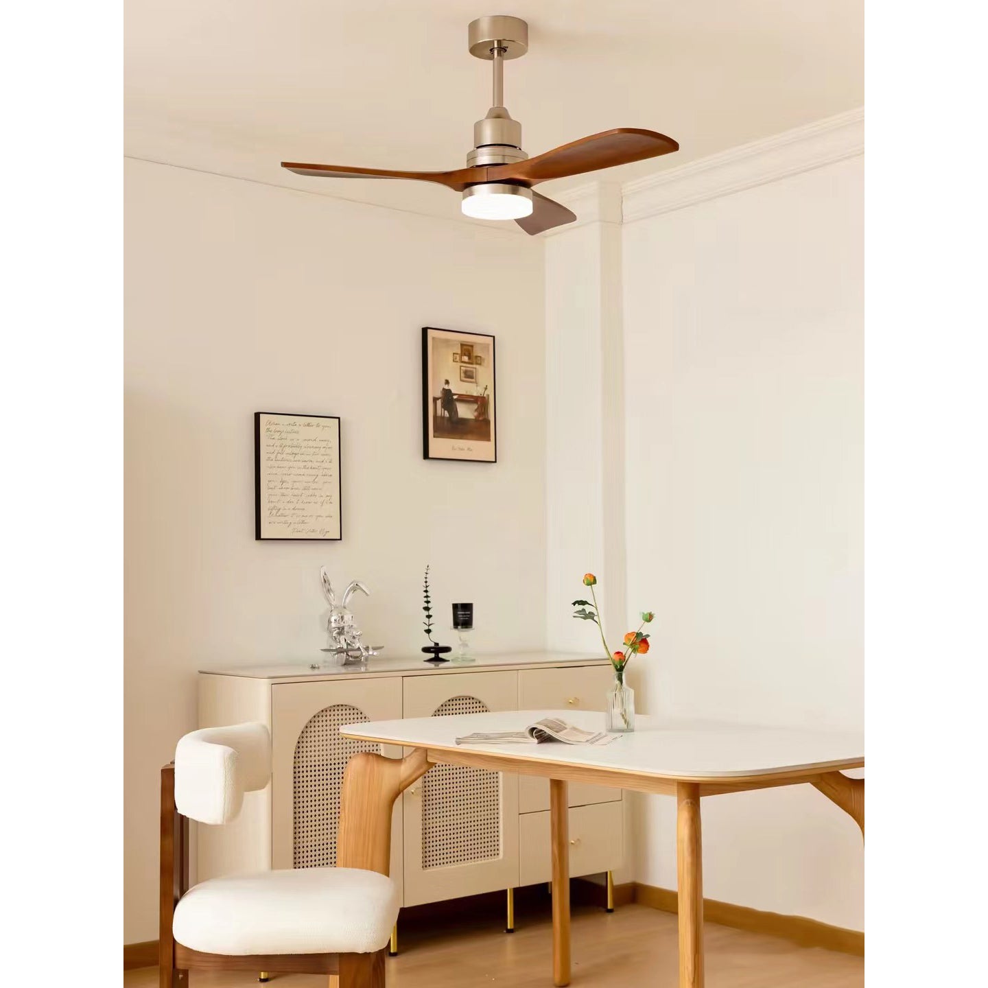 Zephyr Wooden Fan Ceiling Light