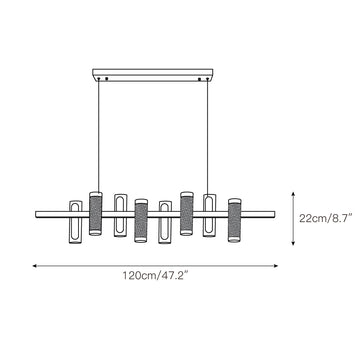 Zigger Pendant Light – detail 3 — Dimension drawings 1