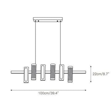 Zigger Pendant Light – detail 4 — Dimension drawings 2