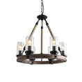 Load image into Gallery viewer, Zora Wagon Wheel Chandelier
