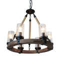 Load image into Gallery viewer, Zora Wagon Wheel Chandelier
