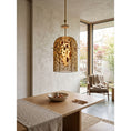 Load image into Gallery viewer, Alabaster Embroidered Pendant Lamp
