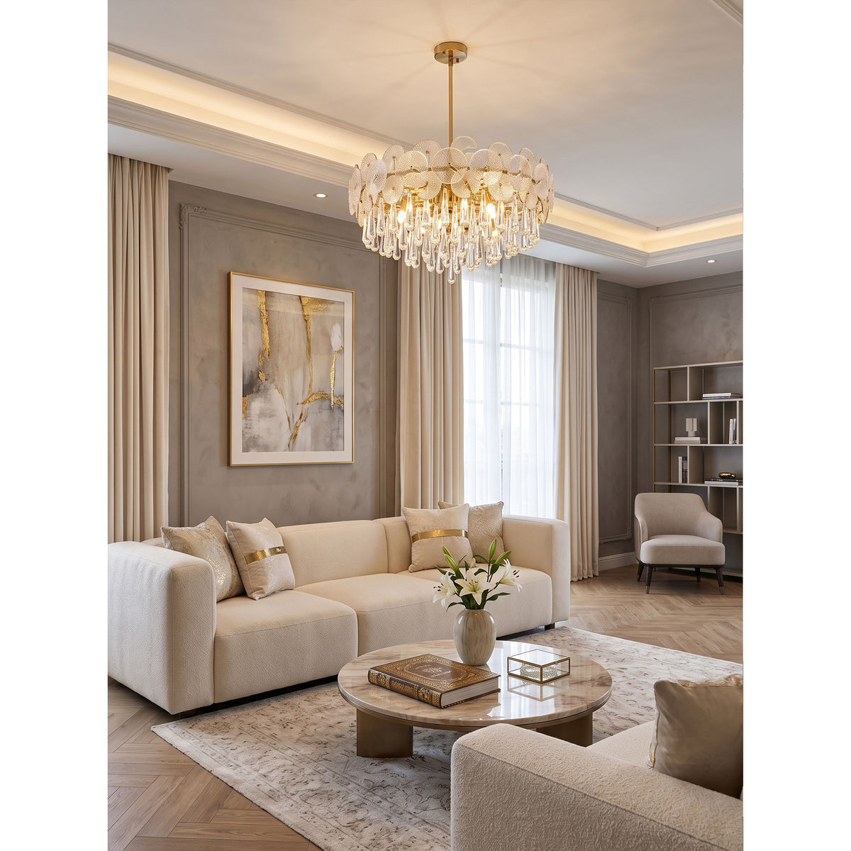 Atlas Crystal Chandelier