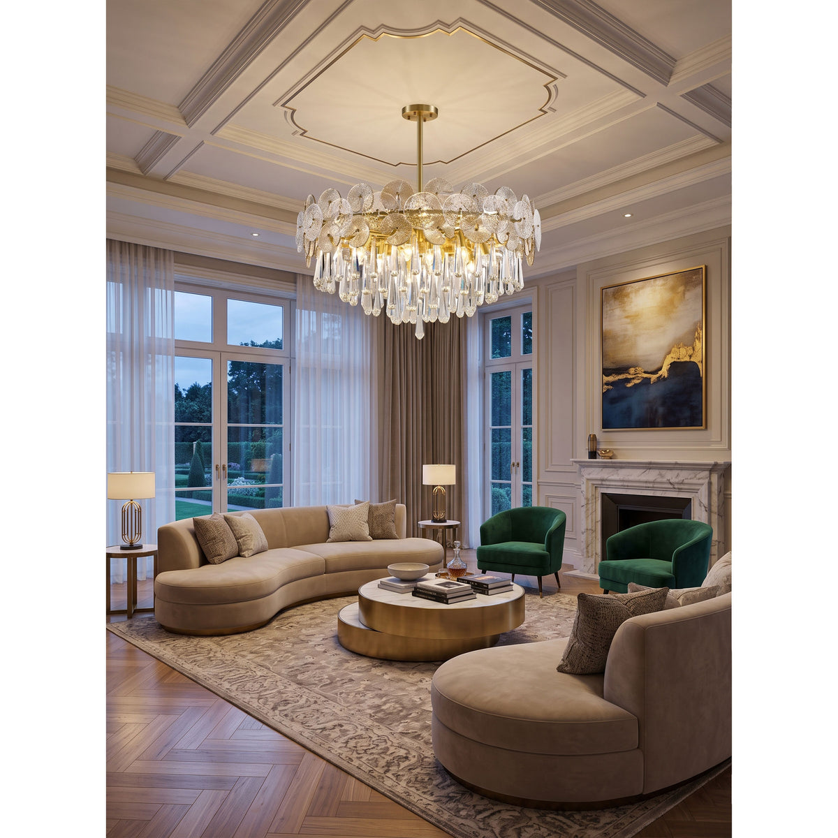 Atlas Crystal Chandelier