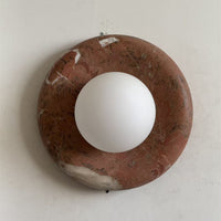 Orli Travertine Marble Sconce – detail 12