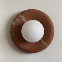 Orli Travertine Marble Sconce – detail 13