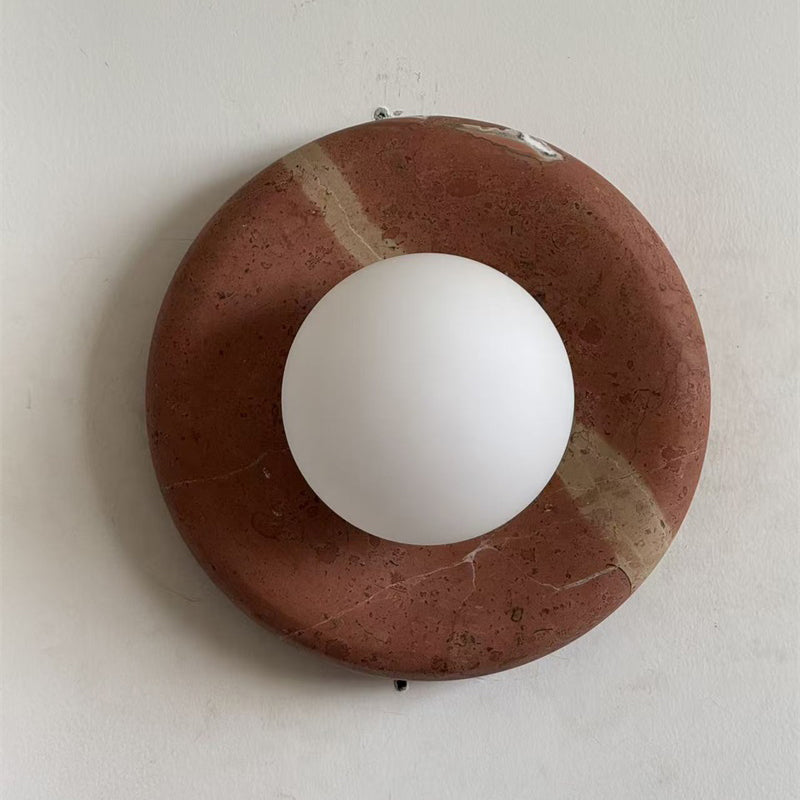 Orli Travertine Sconce