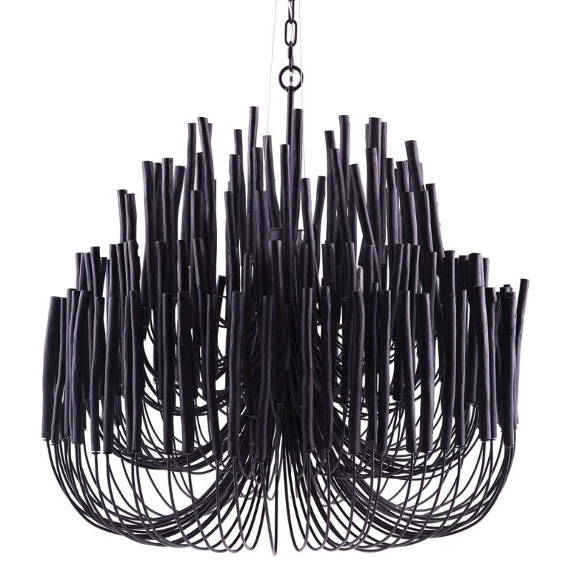 White Multi-Stick Chandelier