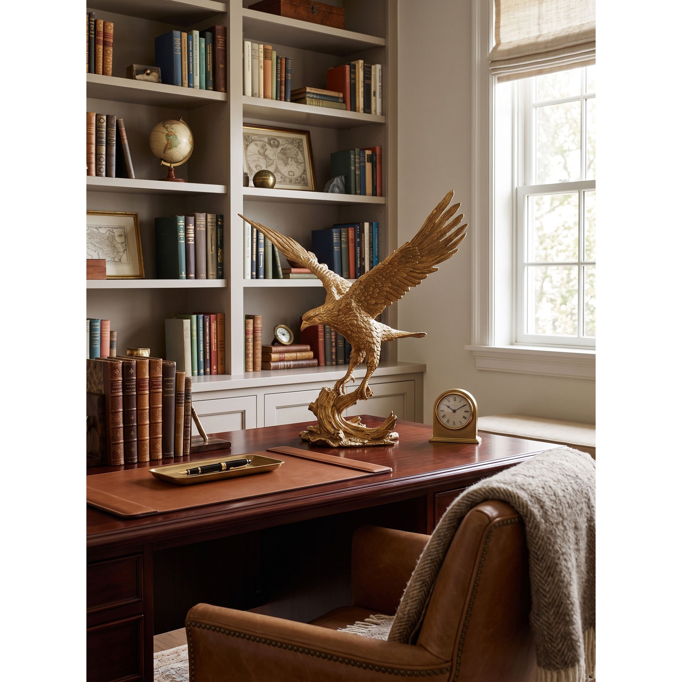 Brass Eagle Sculpture