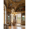 Bild in Galerie-Betrachter laden, Brass Palm Leaf Crystal Chandelier
