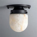 Load image into Gallery viewer, Bullet-shaped Alabaster Flush Mount
