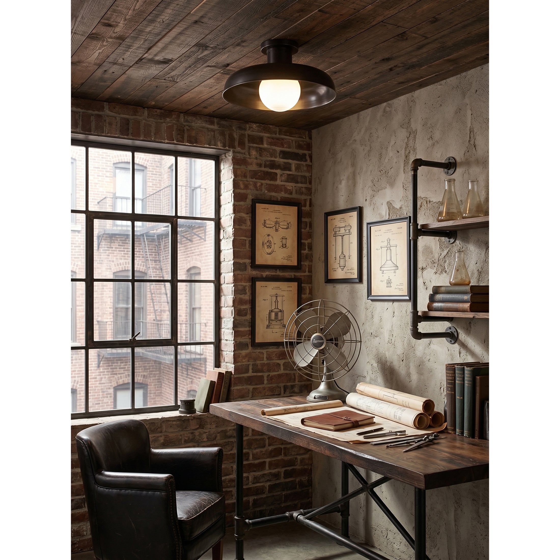 Cadence Semi Flush Ceiling Lamp