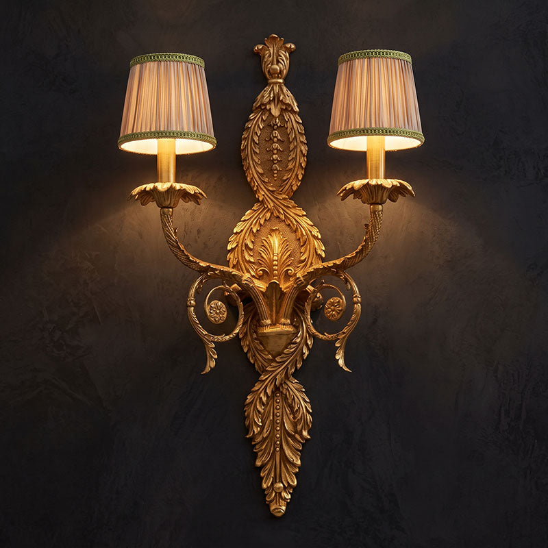 Dominique Brass Wall Lamp