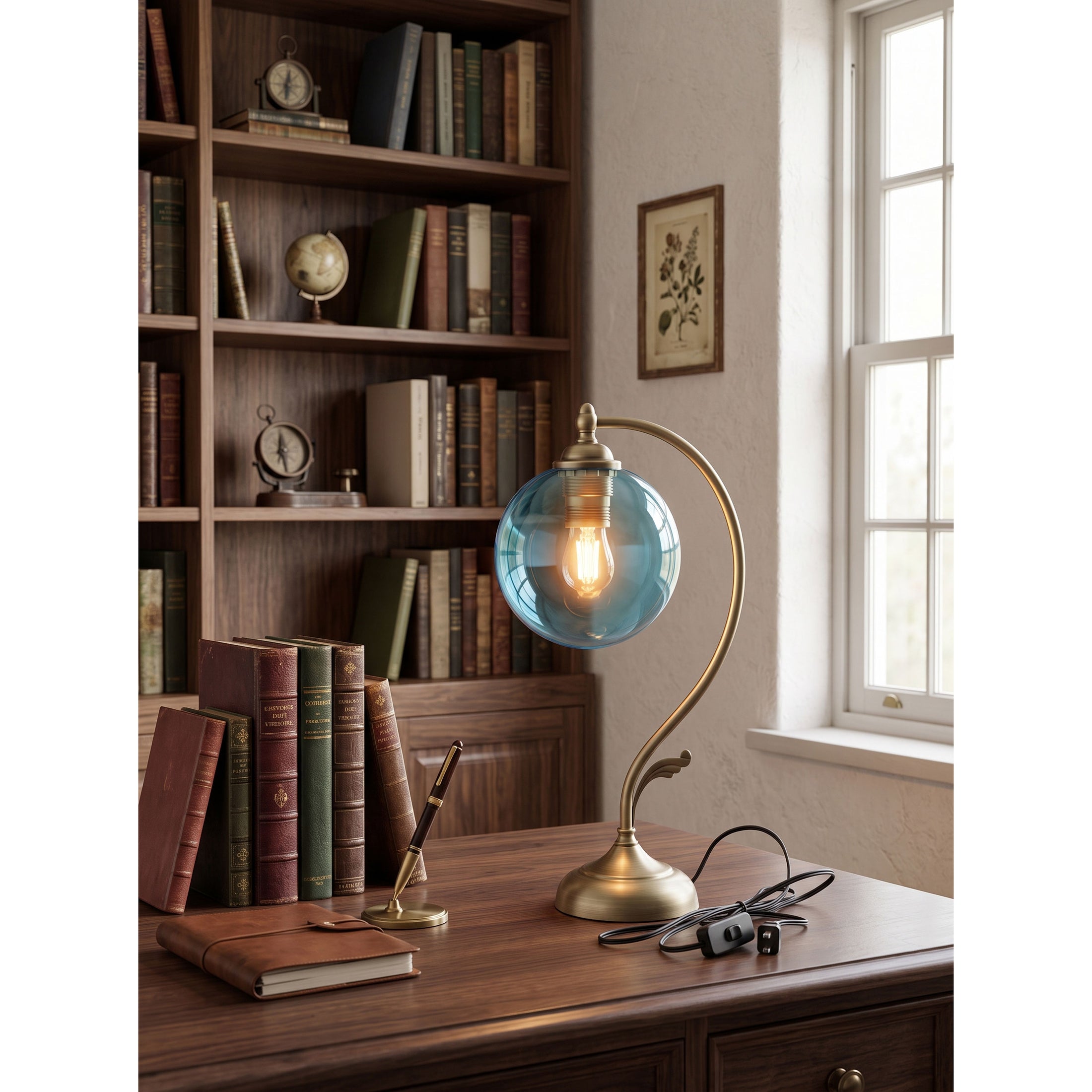 Evelyn Glass Table Lamp