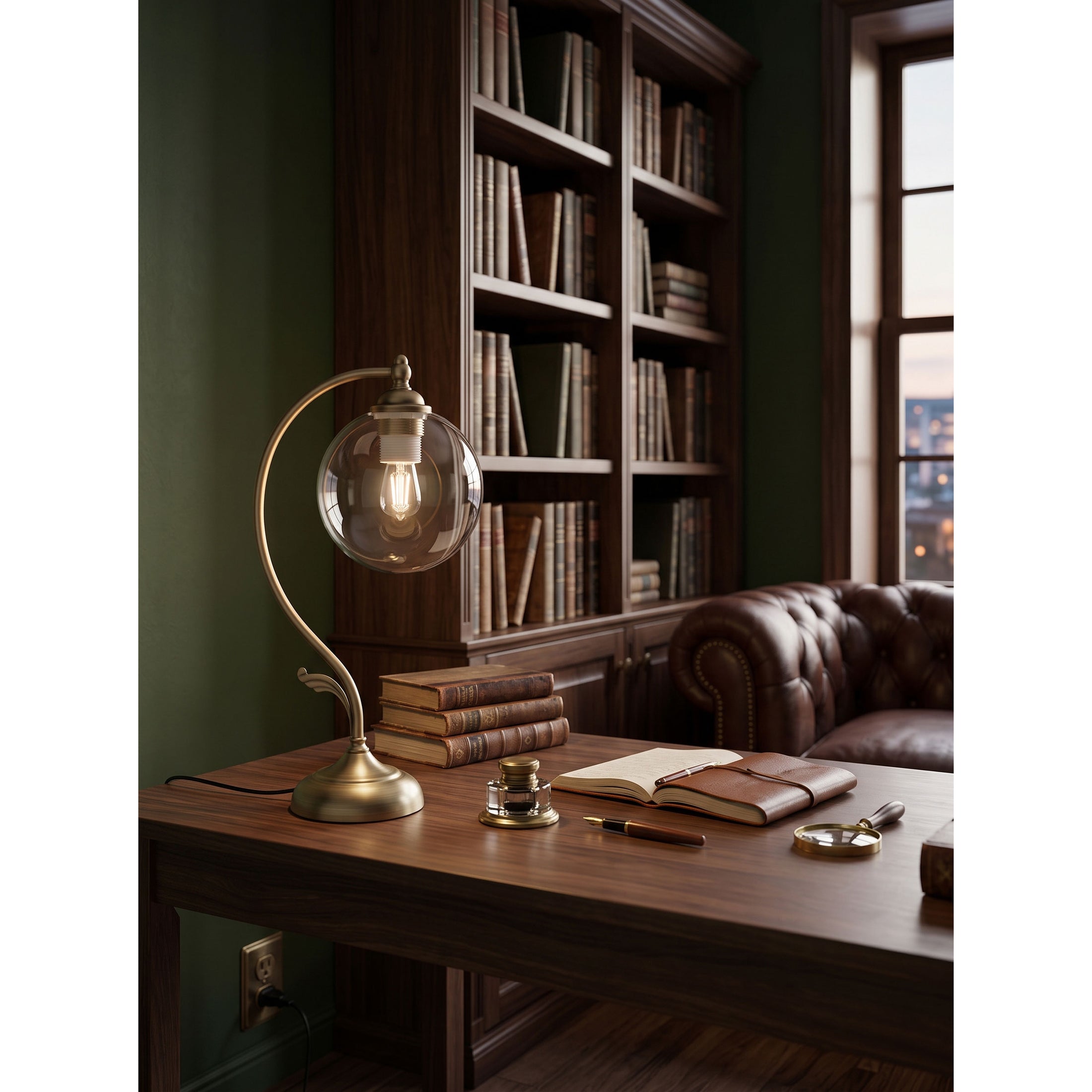 Evelyn Glass Table Lamp