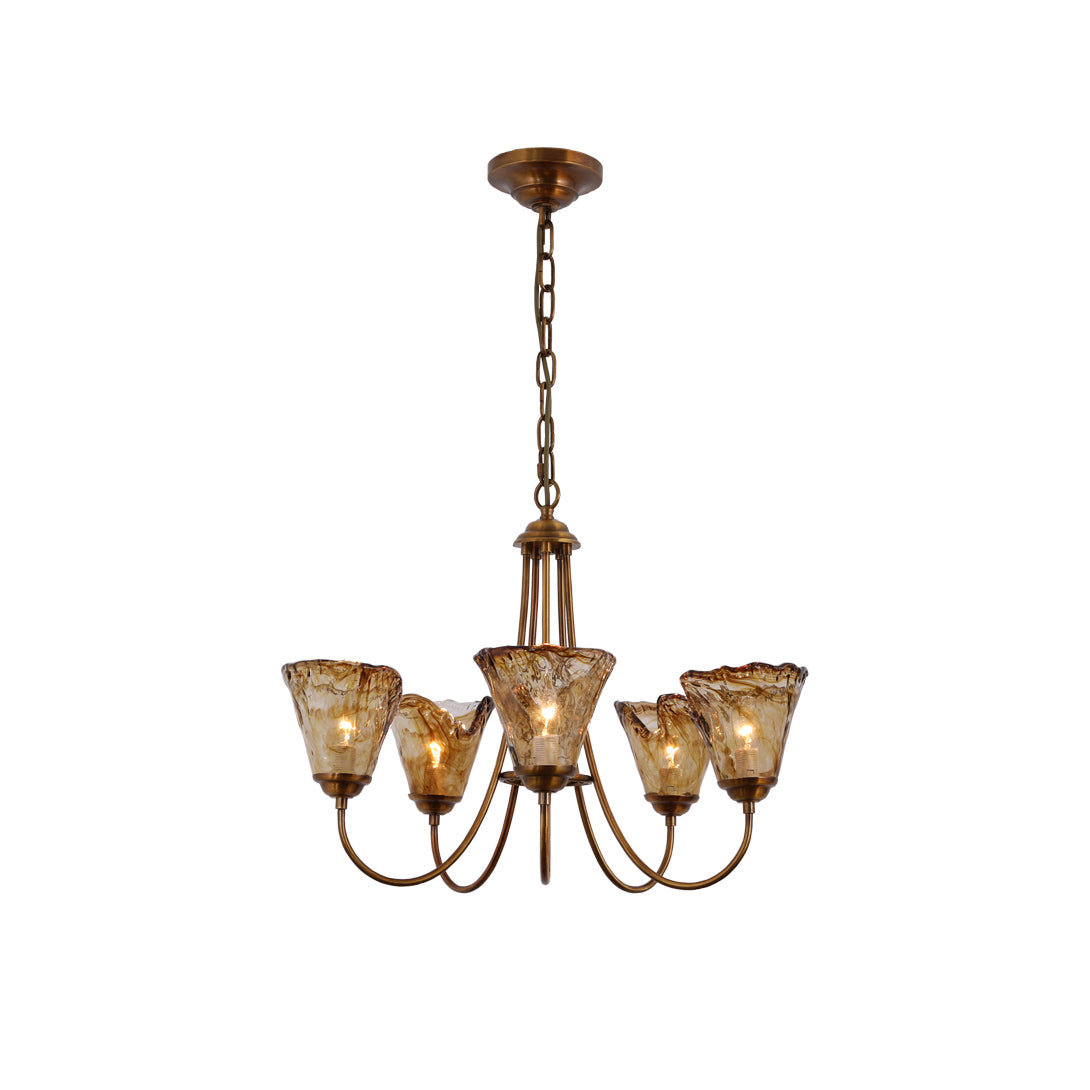 Franklin Amber Chandelier